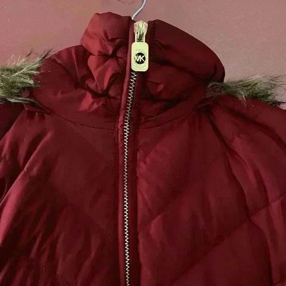 Michael Kors Red Puffer Jacket